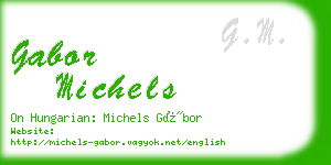 gabor michels business card